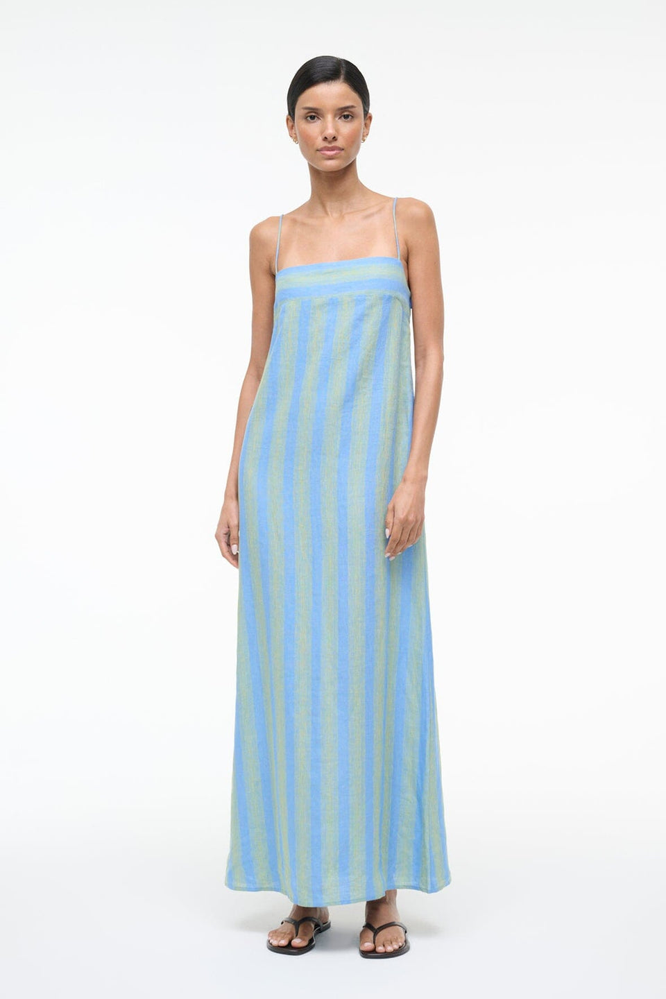 STAUD Laura Linen Dress