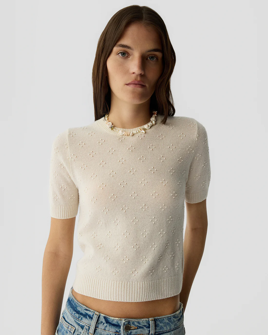 Guest in Residence Sweater Tee - Cream