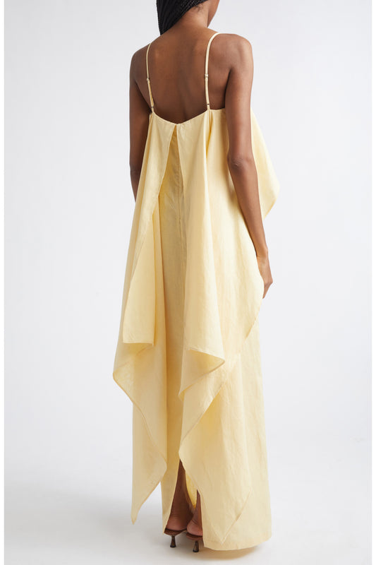 STAUD Valencia Linen Dress - Butter