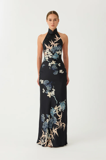 Sau Lee Gillian Satin Dress