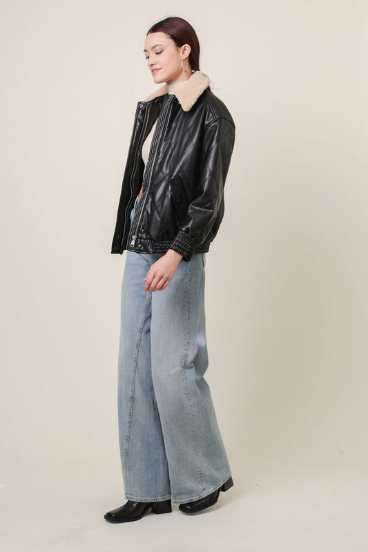 LINE AND DOT ANNETTE BOMBER JACKET