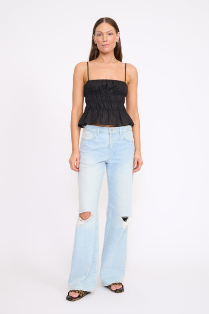 Staud Ayla Linen Tank