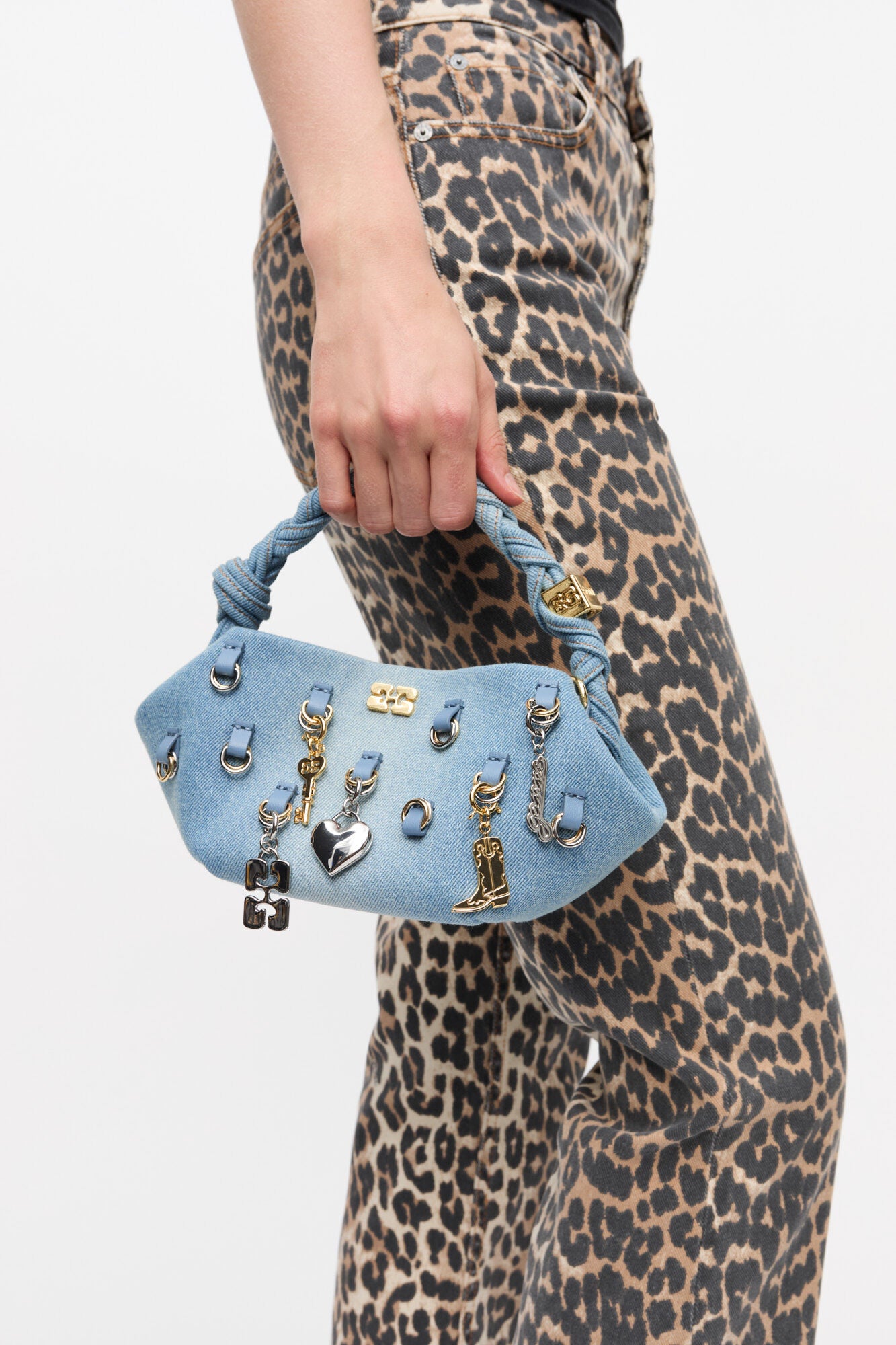 Ganni DENIM MINI GANNI BOU BAG