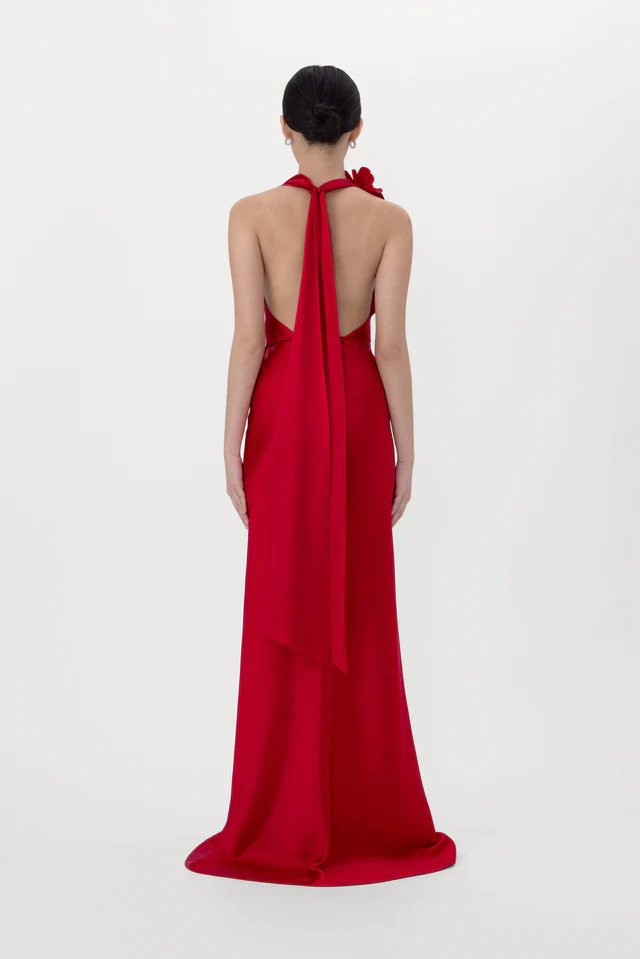SAU LEE Delphine Satin Gown