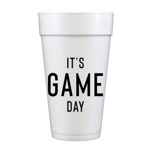 It'S Game Day Football Tailgate Foam Cups- Set of 10