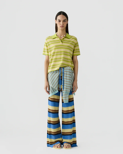 Guest in Residence Short Sleeve Stripe Rugby - Evoo Combo