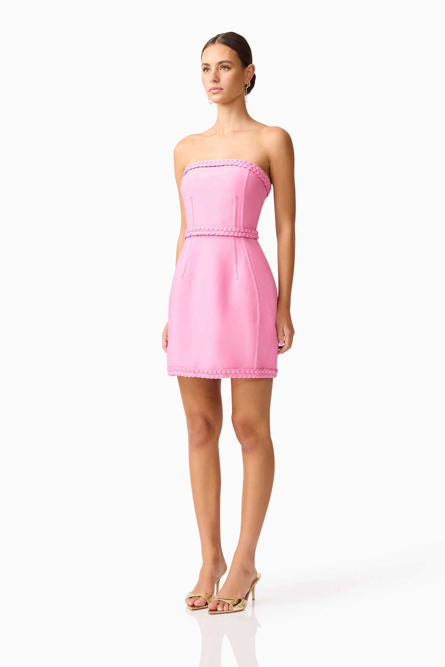 Elliatt Coralene Strapless Mini Dress in Pink