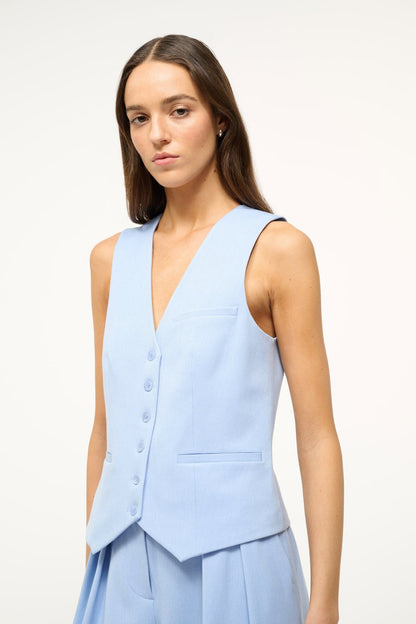 Staud Brett Vest - Periwinkle