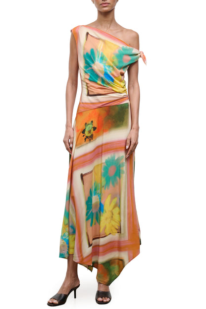 STAUD Portia Dress - Superbloom Scarf