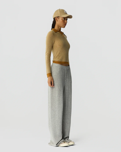 Guest in Residence Pique Shrunken Polo - Suede Combo