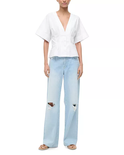 STAUD Elle Top - white