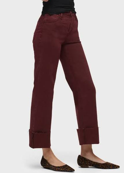 Rosie High-Rise Wide Leg Jeans In Port Royal