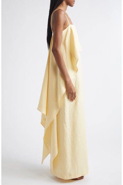 STAUD Valencia Linen Dress - Butter