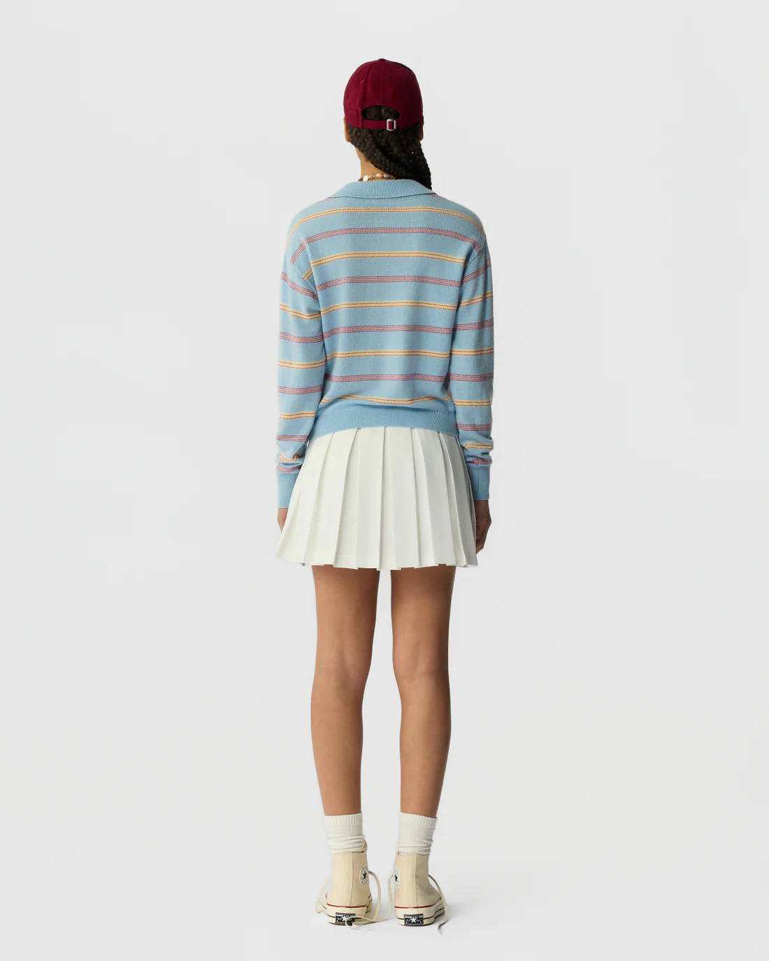 Guest in Residence Collegiate Stripe Polo - Clear Sky Combo