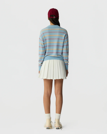 Guest in Residence Collegiate Stripe Polo - Clear Sky Combo