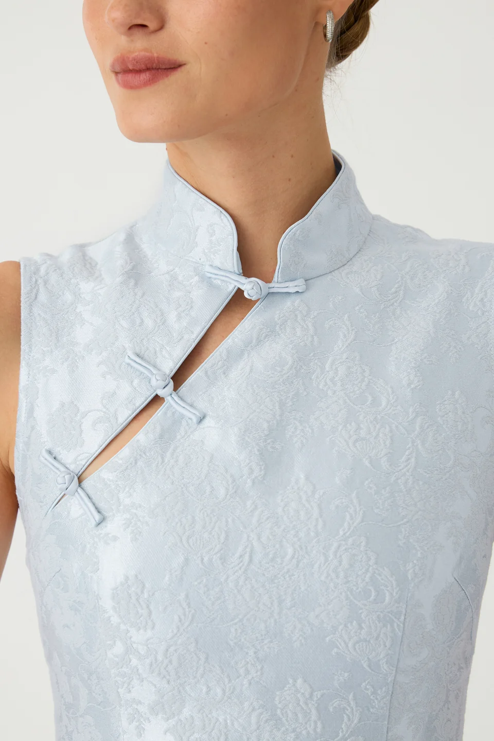 Sau Lee Ines Brocade Mini Dress