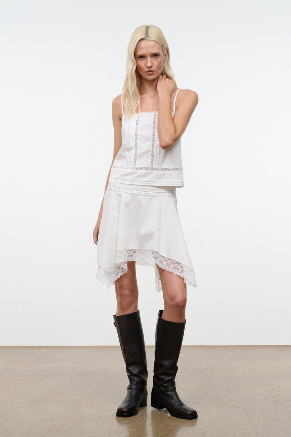 STAUD Layla Skirt - Ivory