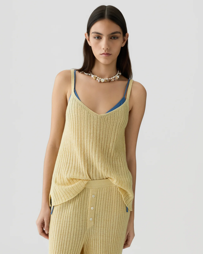 Guest In Residence Breezy Ribbed Tank