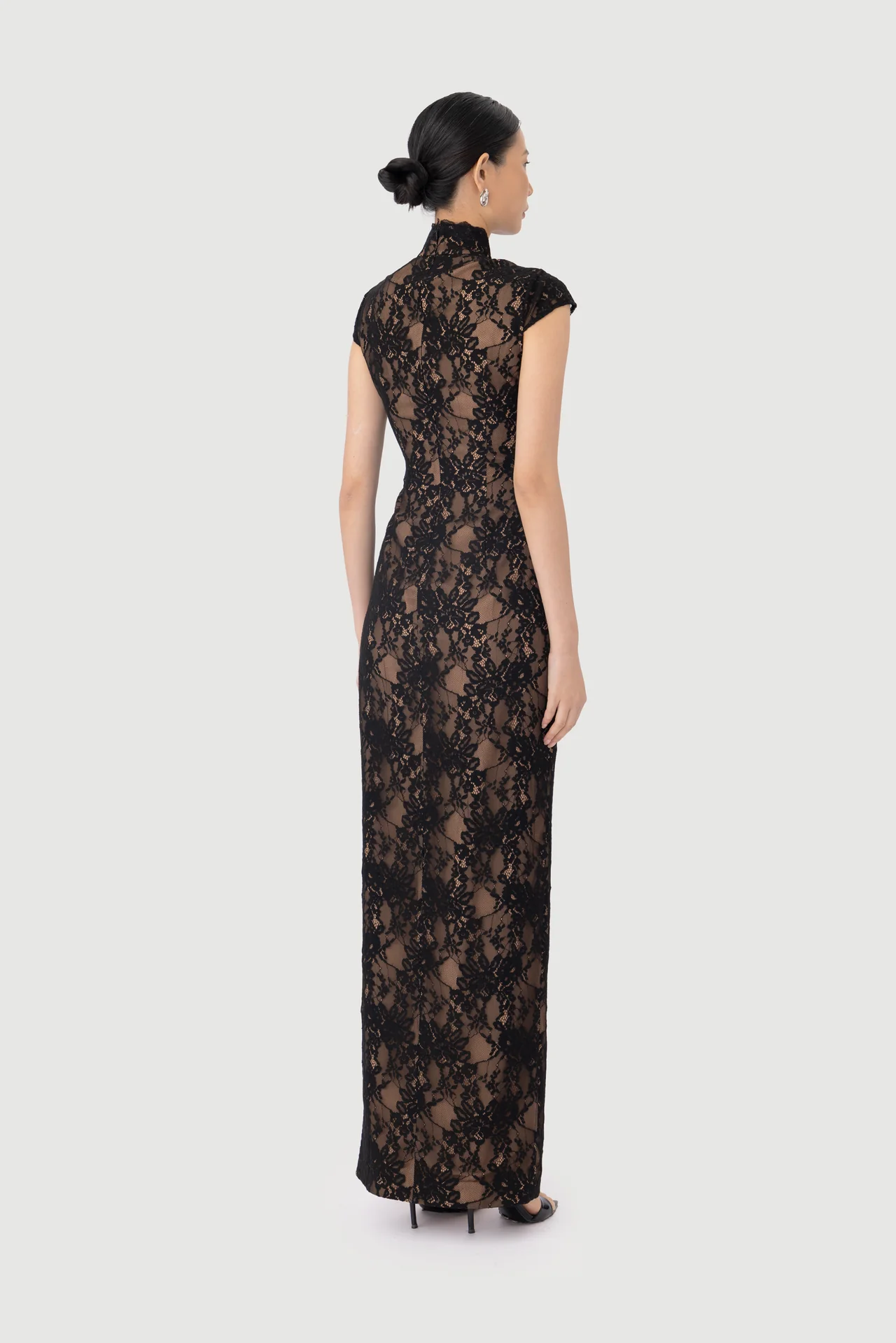 Sau Lee Moira Lace Maxi Dress