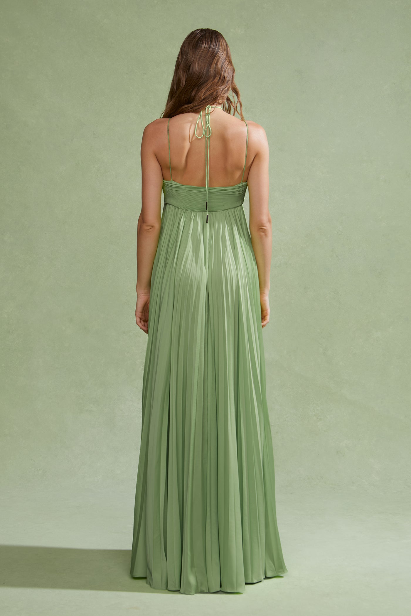 Amur River Pleated Gown