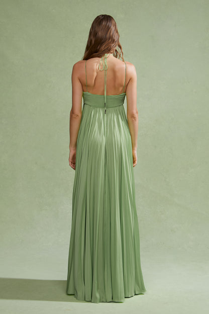 Amur River Pleated Gown