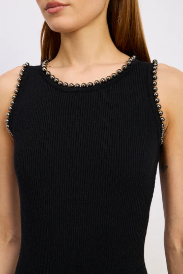 En Saison Rosa Knit Bodysuit in Black