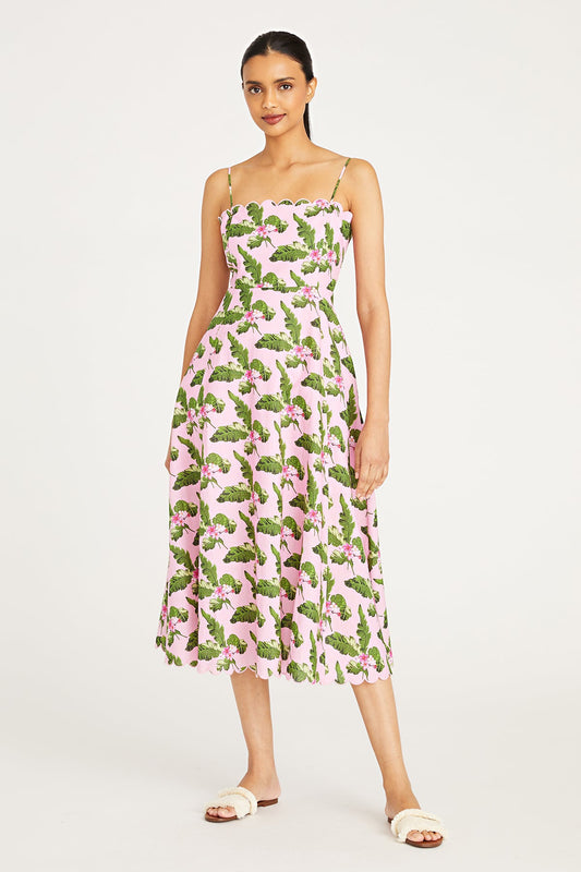 Amur Tori Midi Dress - Melon Palm