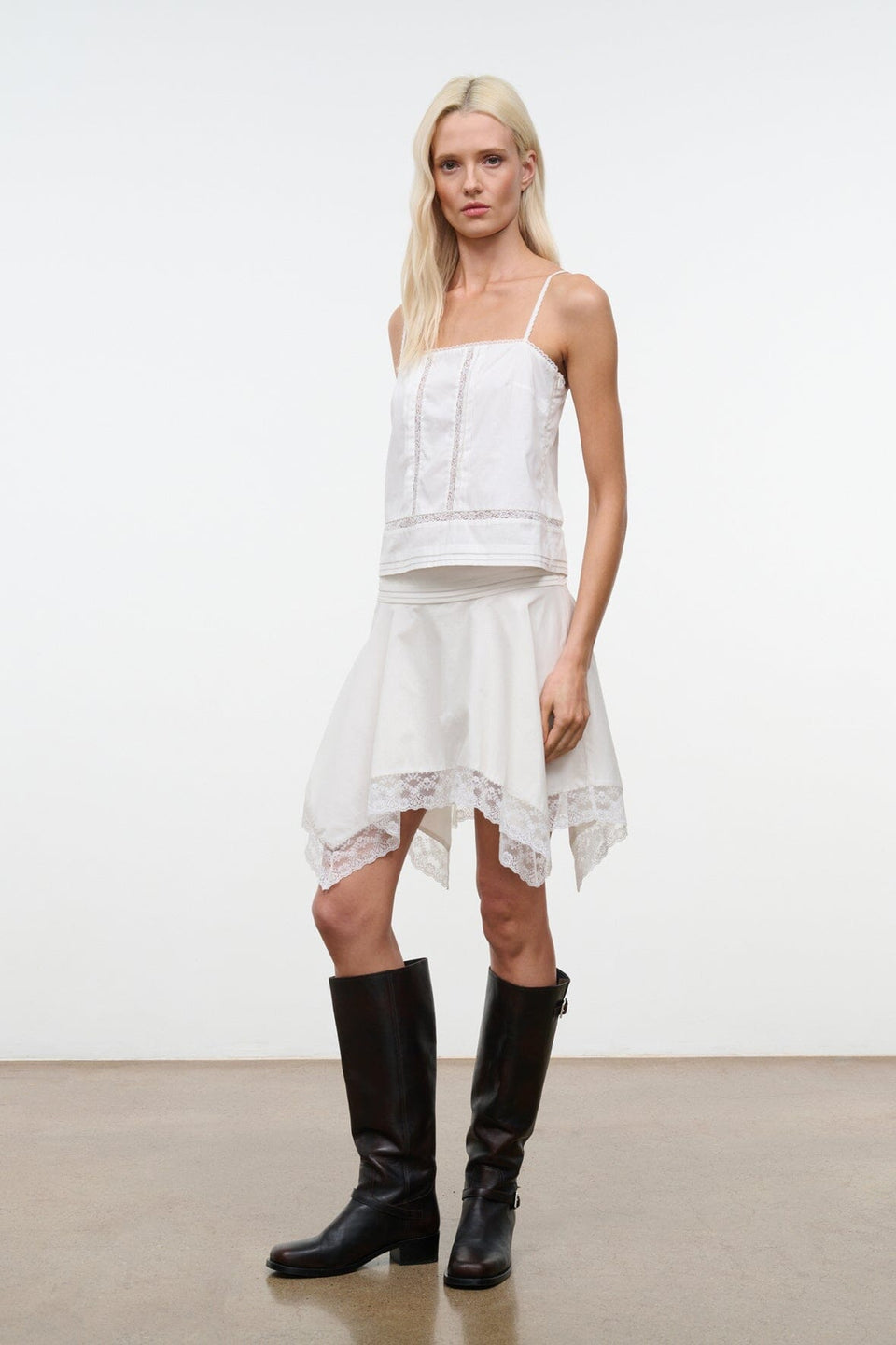 STAUD Layla Skirt - Ivory
