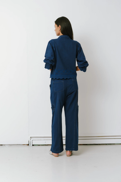 Seventy + Mochi Juno Pant in Twilight Blue