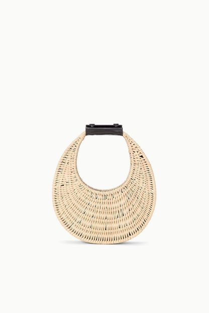 STAUD Good Night Moon Wicker Bag - Natural