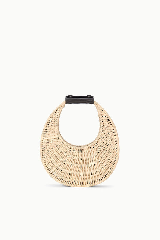 STAUD Good Night Moon Wicker Bag - Natural