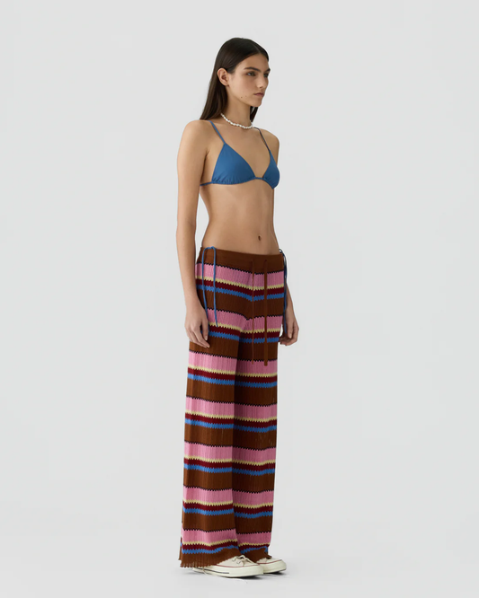 Guest in Residence Palazzo Pant - Burnt Sienna Combo