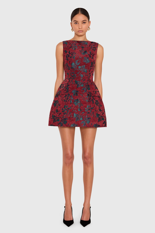 Amanda Uprichard Banco Dress in Rosette Jacquard