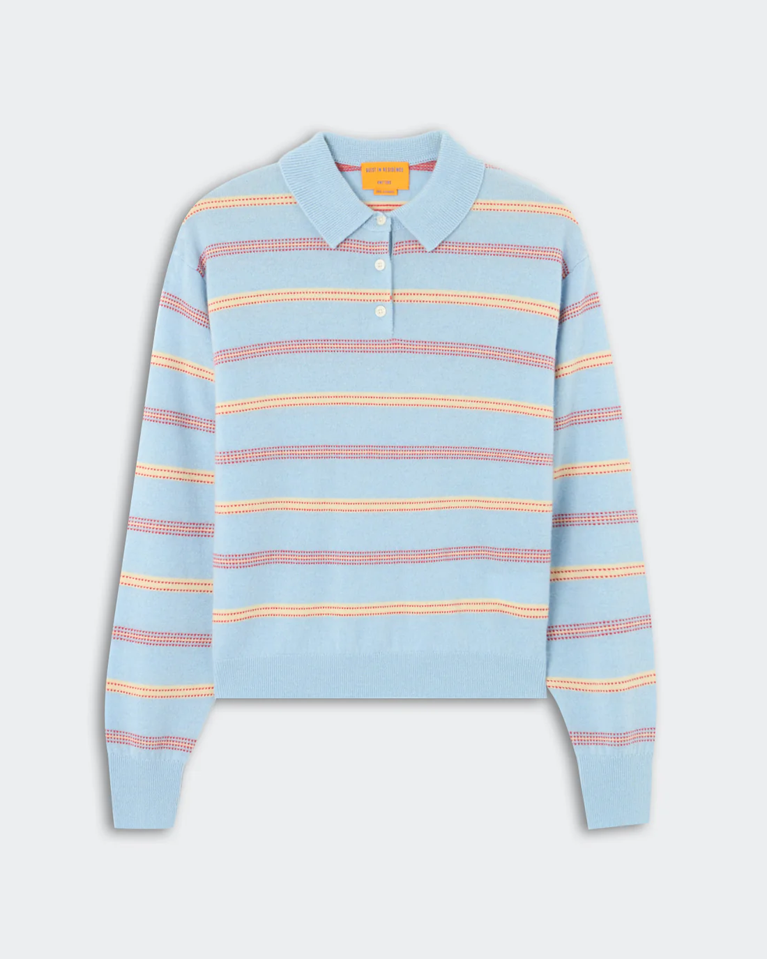 Guest in Residence Collegiate Stripe Polo - Clear Sky Combo