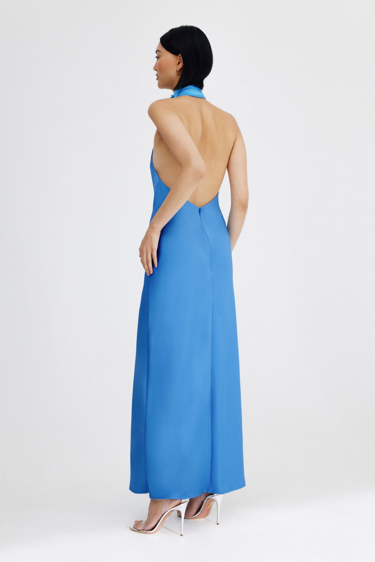 Significant Other Darcy Backless Dress - Azure Blue