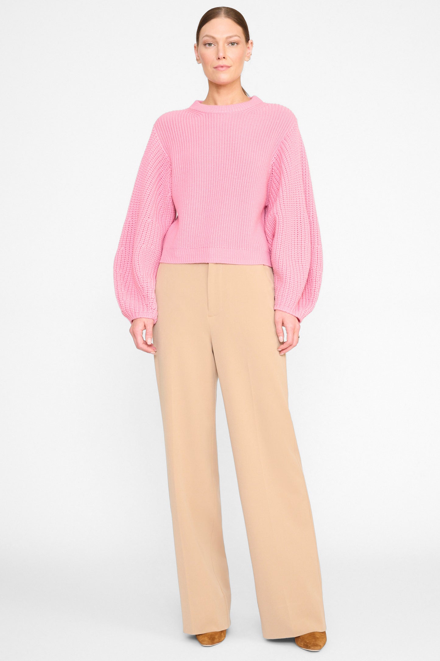 Staud Aura Sweater Pink