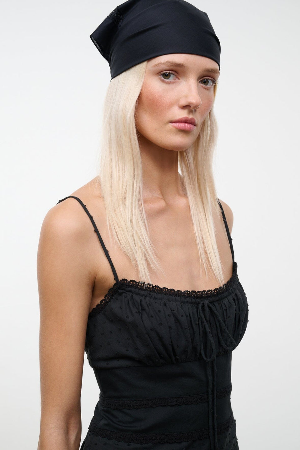 STAUD Halie Mini Dress - Black