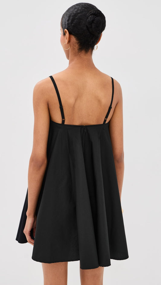 STAUD Cecily Mini Dress - Black