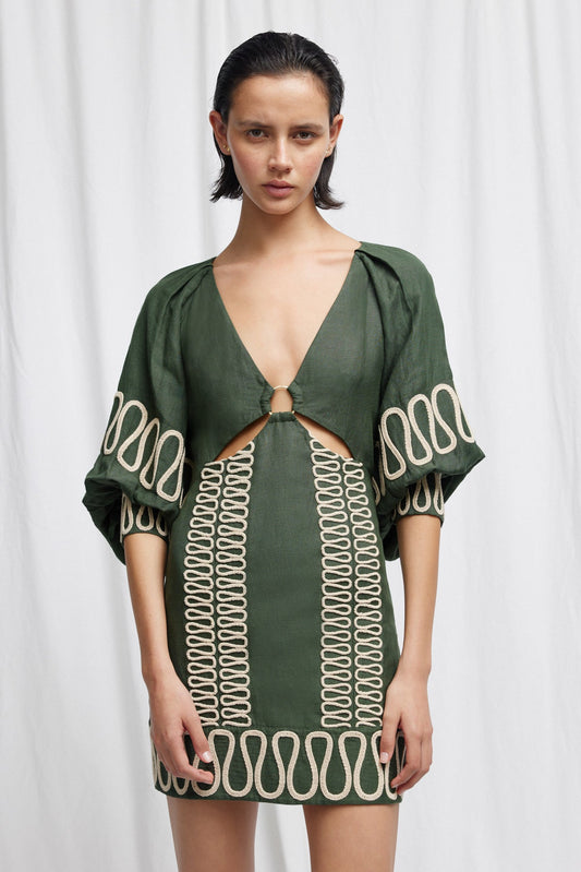Significant Other Keava Mini Dress - Fern