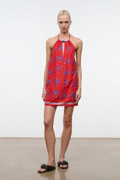 Staud Dani Dress Painted Foulard