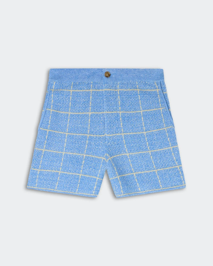 Guest in Residence Plaid Short - Delft Blue/Butter
