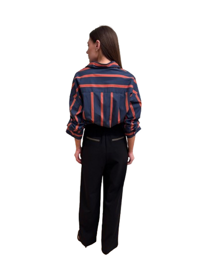 Staud Traverse Bodysuit - Railroad Stripe