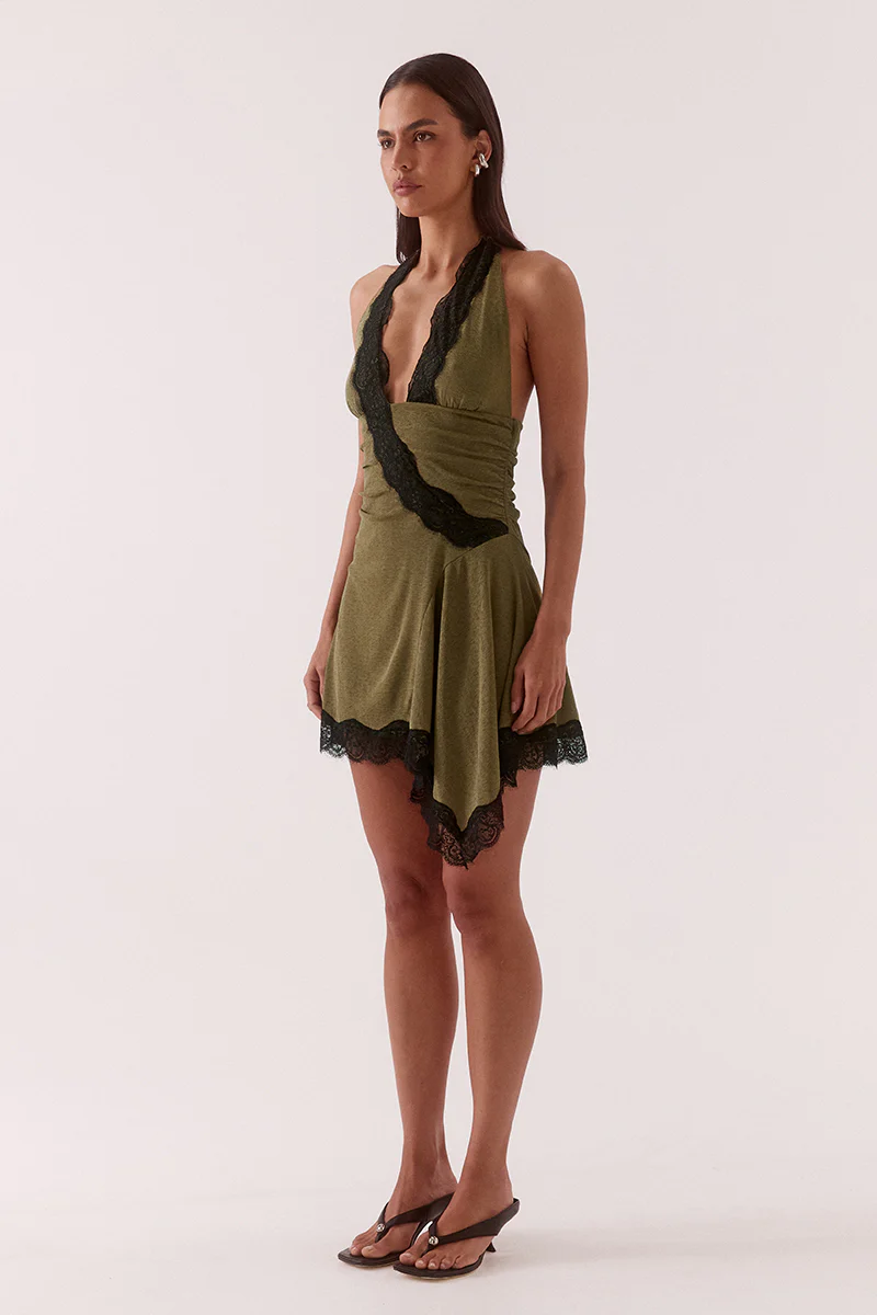 Sovere Loni Mini Dress - Olive