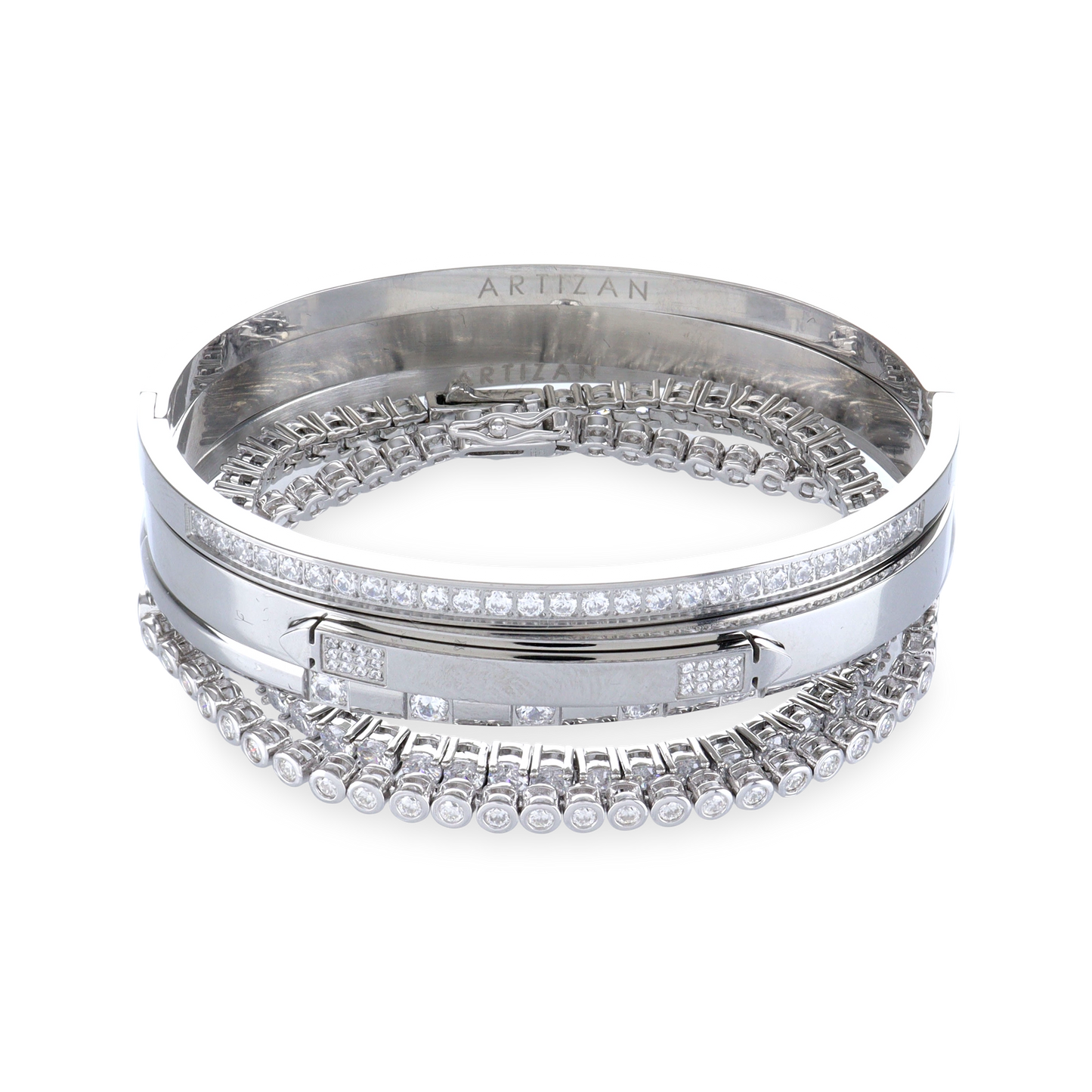 Artizan Joyeria SILVER GEAR BRACELET STACK