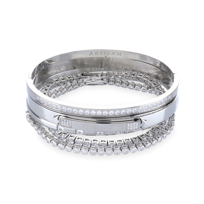 Artizan Joyeria SILVER GEAR BRACELET STACK