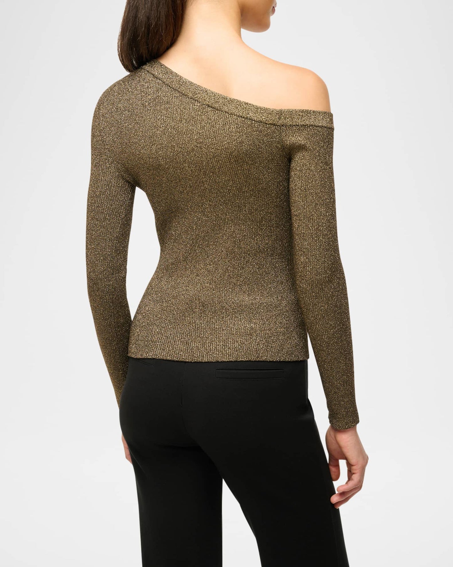 STAUD Craftsman Metalic Gold Sweater