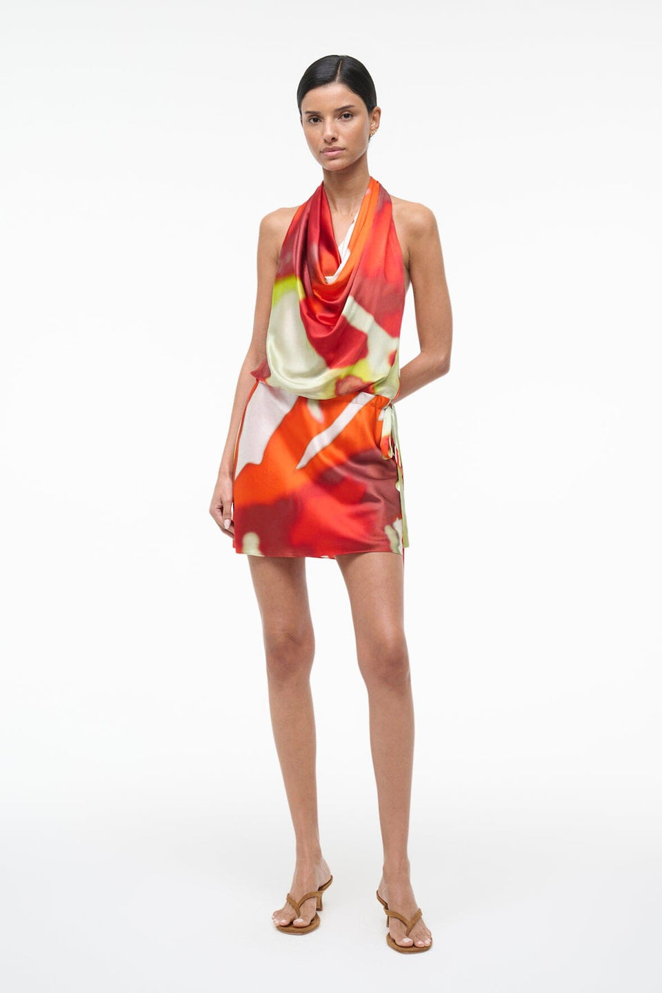 STAUD Liora Silk Dress