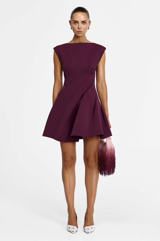 Acler Piddington Mini Dress in Boysenberry