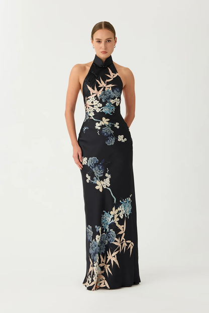 Sau Lee Gillian Satin Dress
