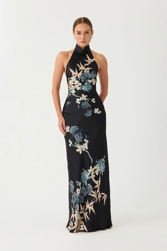 Sau Lee Gillian Satin Dress